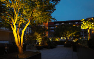 Terrassenbeleuchtung mit Warmlicht LEDs - Steuerung über Lichtschalter