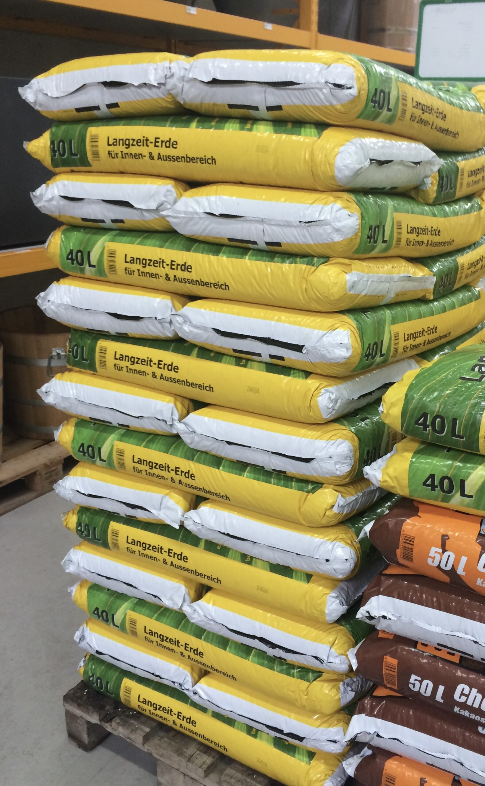 Die Langzeit-Erde ist in 40-Liter-Säcken erhältlich.