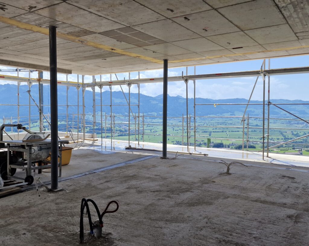 Silvedes AG – Terrassenprojekt im Rohbau Terrassenprojekt im Rohbau